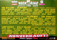 ROCK AM RING - 2009 - Limp Bizkit - Killers - Placebo - Korn - Slipknot - Poster