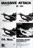MASSIVE ATTACK - 1998 - Plakat - Concert - Mezzanine Tour - Poster - Düsseldorf