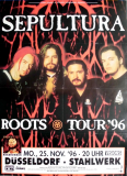 SEPULTURA - 1996 - Plakat - In Concert - Roots Tour - Poster - Dseldorf