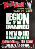 ROCK HARD - 2007 - Legion of the Damned - Invoid - Abandoned - Poster - Bochum