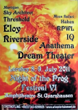 NIGHT OF THE PROG - 2011 - Dream Theater - Eloy - Anathema - Poster - Loreley