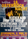OSTERROCKNACHT - 2002 - Heather Nova - Jimmy Eat World - Poster - Dsseldorf