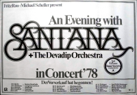 SANTANA - 1978 - Plakat - Live In Concert - Inner Secrets Tour - Poster