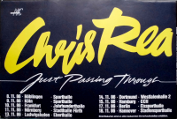 REA, CHRIS - 1986 - Plakat - In Concert - Just Passing Through Tour - Poster