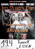 JON OLIVIAS PAIN - 2007 - Plakat - Concert - Maniacs... Tour - Poster - Essen