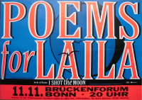 POEMS FOR LAILA - 1994 - In Concert - I Shot the Moon Tour - Poster - Bonn