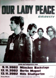 OUR LADY PEACE - 2002 - Plakat - In Concert - Gravity Tour - Poster