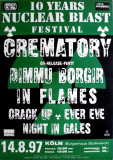 NUCLEAR BLAST - 1997 - Crematory - Dimmu Borgir - In Flames - Poster - Kln