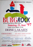 BURG ROCK - 1997 - Deine Lakaien - Crematory - Poster - Altena