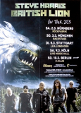 BRITISH LION - 2013 - Plakat - Steve Harris - Iron Maiden - In Concert Tour - Poster