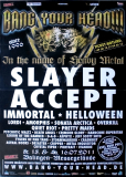 BANG YOUR HEAD - 2011 - Slayer - Helloween - Accept - Poster - Balingen