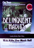 DELINQUENT HABITS - 2001 - Plakat - Merry Go Round Tour - Poster - Köln