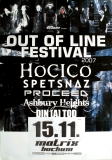 OUT OF LINE - 2007 - Plakat - Hocico - Spetsnaz - Ashbury Hights - Poster - Bochum