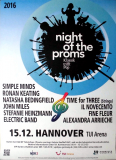 NIGHT OF THE PROMS - 2016 - Simple Minds - John Miles - Poster - Hannover