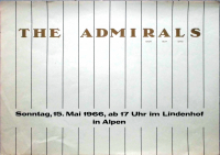 ADMIRALS, THE - 1966 - Plakat - Beat - In Concert Tour - Poster - Alpen