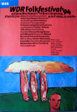 WDR - 1994 - Plakat - In Concert - Folkfestival - Poster - Bonn