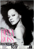 ROSS, DIANA - SUPREMES - 1989 - Plakat - Workin Overtime - Poster - Dortmund