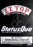 ZZ TOP - 2017 - In Concert - Poster - Status Quo - Signed / Autogramme