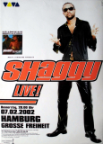 SHAGGY - 2002 - Plakat - In Concert  Tour - Poster - Hamburg