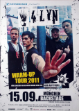 4LYN - 4 LYN - 2011 - Plakat - In Concert - Warm Up Tour - Poster - München