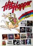 HIT HOPPER - 1990 - Status Quo - Pink Floyd - The Cure - Inxs - Scorpions - Poster