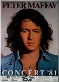 MAFFAY, PETER - 1981 - Plakat - In Concert - Revanche Tour - Poster - Kln