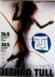 JETHRO TULL - 1984 - Plakat - In Concert - Under Wraps Tour - Poster - Köln