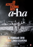 A-HA - 2018 - Plakat - In Concert - Acoustic Tour - Poster - Köln