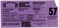 NENA - 1984 - Ticket - Eintrittskarte - Fragezeichen Tour - Stuttgart