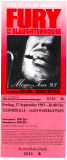 FURY IN THE SLAUGHTERHOUSE - 1993 - Ticket - Eintrittskarte - Mono Tour - Aalen
