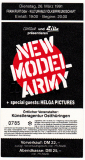 NEW MODEL ARMY - 1991 - Ticket - Eintrittskarte - In Concert Tour - Frankfurt/Oder