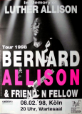 ALLISON, BERNARD - 1998 - Plakat - Concert - In Memory of...Tour - Poster - Kln