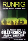 RUNRIG - 2010 - Plakat - In Concert - On the Road Tour - Poster - Gelsenkirchen