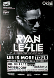 LESLIE, RYAN - 2010 - Plakat - In Concert - Les is More Tour - Poster - Düsseldorf