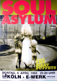 SOUL ASYLUM - 1994 - Plakat - Meat Puppets - In Concert Tour - Poster - Köln