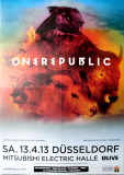 ONEREPUBLIC - 2013 - Plakat - In Concert - Native Tour - Poster - Düsseldorf