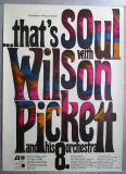 PICKETT, WILSON - 1968 - Plakat - In Concert - Günther Kieser - Poster - Frankfurt