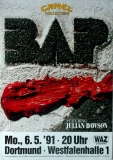 BAP - NIEDECKEN - 1991 - Julian Dawson - In Concert Tour - Poster - Dortmund