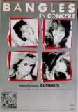 BANGLES - 1986 - Plakat - Live In Concert - Different Light Tour - Poster