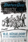 STATUS QUO - 2017 - Live In Concert - Aquostic Tour - Poster - Dsseldorf N22