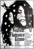 FESTIVAL FLAMENCO GITANO - 1967 - Plakat - Gnther Kieser - Poster - Frankfurt
