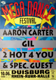 MEGA DANCE FESTIVAL - 1998 - Aaron Carter - GIL - Poster - Duisburg