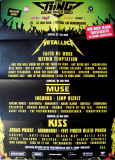 DER RING FESTIVAL - 2015 - Metallica - Muse - Kiss - Limp Bizkit - Poster - Berlin