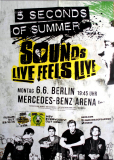 5 SECONDS OF SUMMER - 2016 - In Concert - Sounds Live..Tour - Poster - Berlin