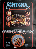 SANTANA - 1972 - Plakat - Earth Wind & Fire - In Concert Tour - Poster - Frankfurt