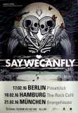SAYWECANFLY - 2016 - Plakat - In Concert - Blessed Are Those Tour - Poster