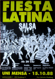 FIESTA LATINA - 1988 - Concert - Salsa - Musik aus Sdamerika - Poster - Hamburg