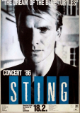 STING - THE POLICE - 1986 - In Concert - Dream of the... Tour - Poster - Kln