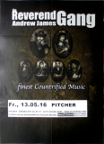 REVEREND ANDREW JAMES GANG - 2016 - In Concert Tour - Poster - Dsseldorf
