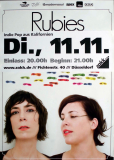 RUBIES, THE - 2008 - In Concert - Explode From The... Tour - Poster - Düsseldorf